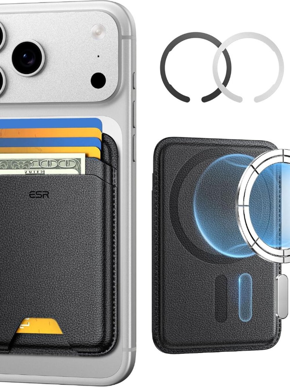 for MagSafe Wallet, 5 Card Holder for Phone Case, RFID Blocking